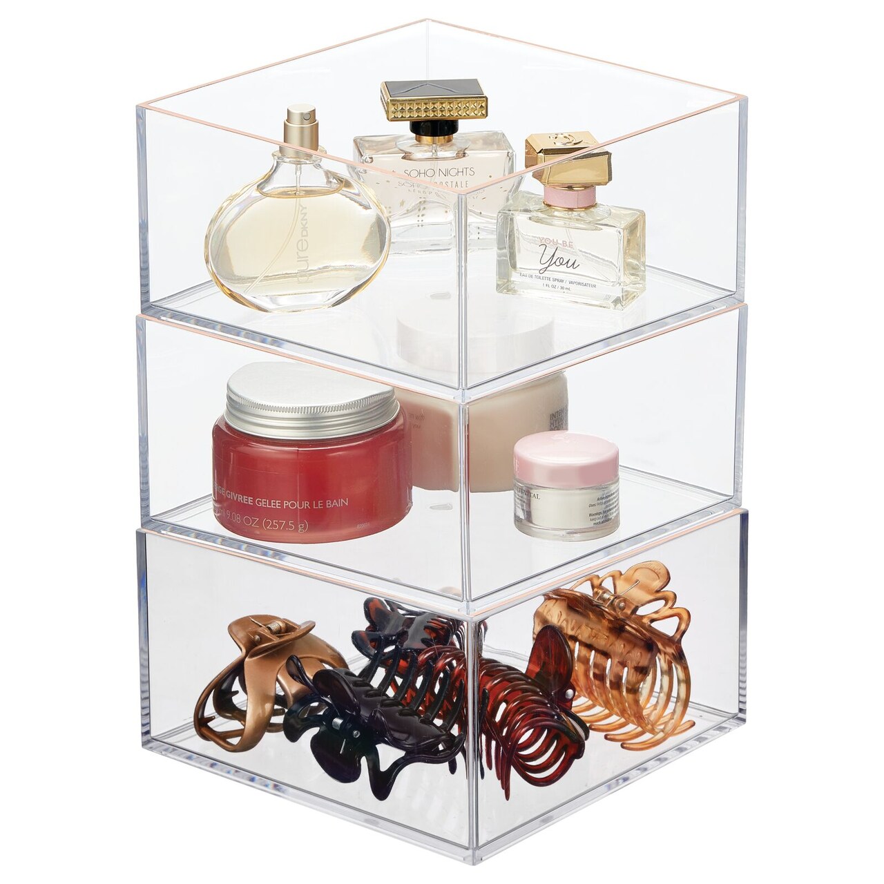 mDesign Makeup Organizer for Drawers, Vanity, Counters